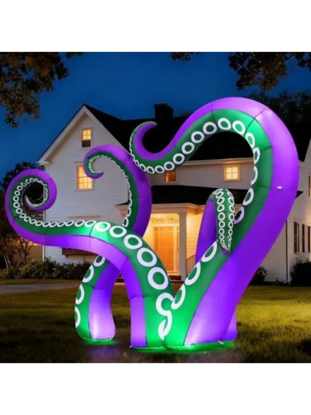 7.2FT Inflatable Octopus Holiday Decor | LED Lighted Outdoor Yard Decoration